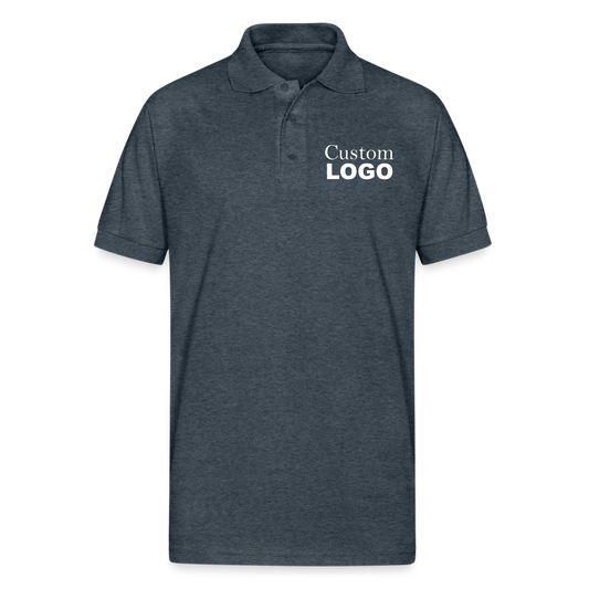 Custom Golf Polo Shirts - deep heather