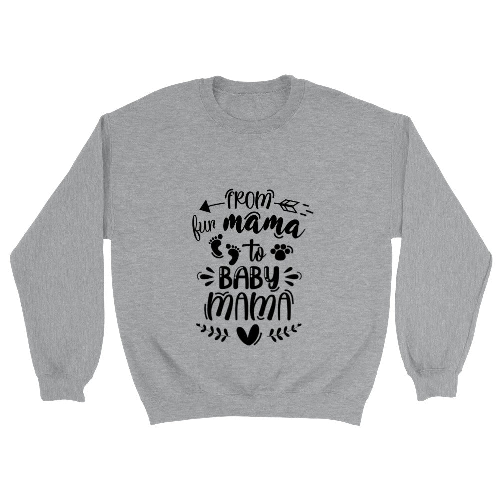 From Fur Mama To Baby Mama sweatshirt, Pregnancy sweatshirt, Baby Announcement, New Mom Gifts, Expecting Mom, Pregnancy Reveal