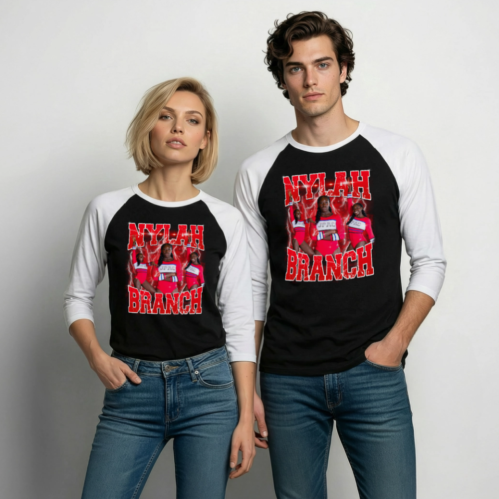 SHola Raglan v2 - black/white