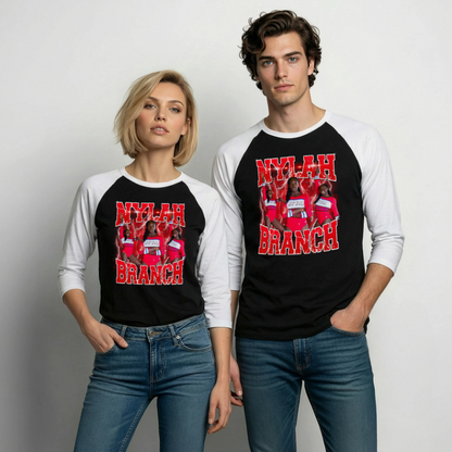 SHola Raglan v2 - black/white