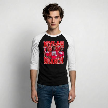 SHola Raglan v2 - black/white