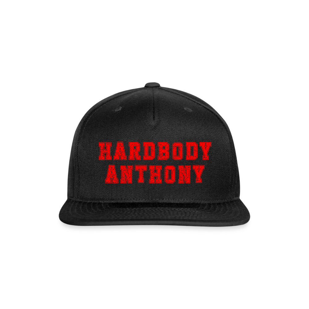 Snapback Baseball Cap - black
