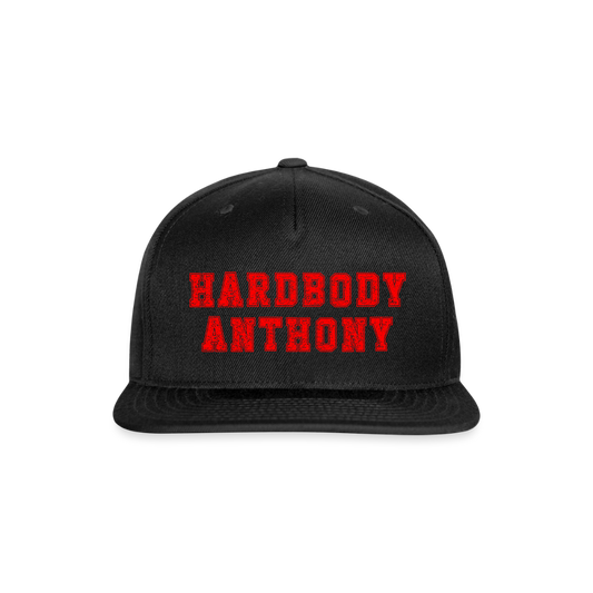 Snapback Baseball Cap - black