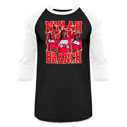 SHola Raglan v2 - black/white