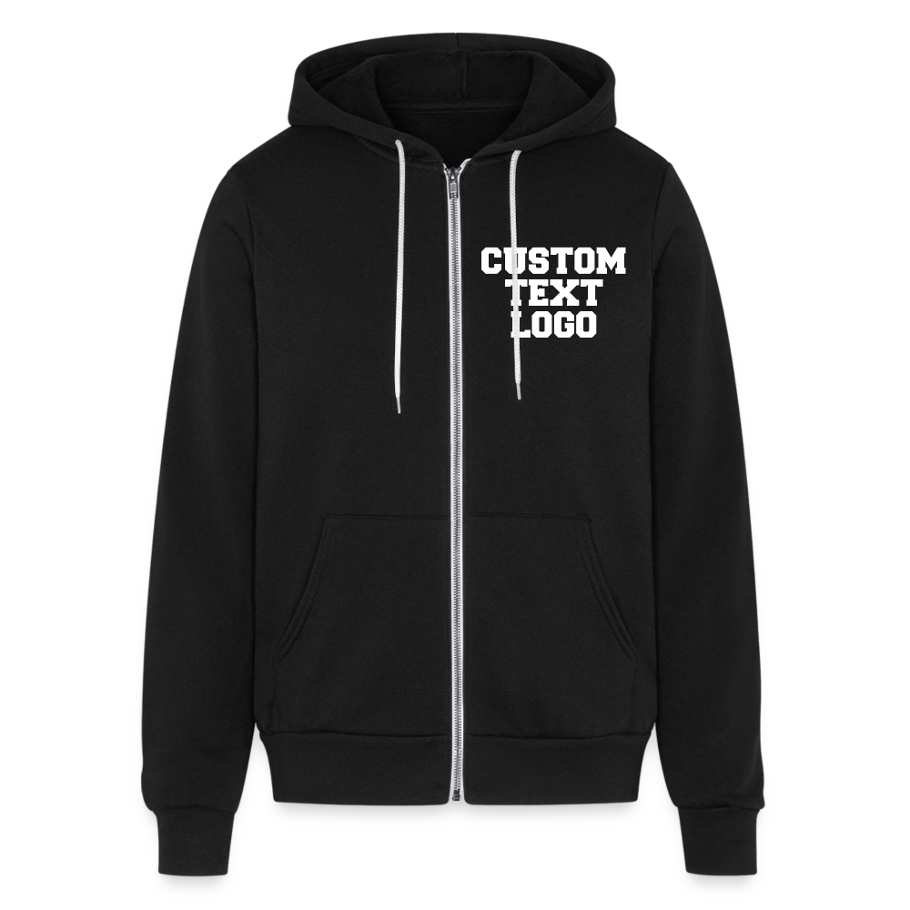 Bella + Canvas Unisex Full Zip Hoodie - black