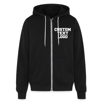 Bella + Canvas Unisex Full Zip Hoodie - black