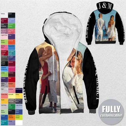 Custom Memorial Hoodie & Bomber Jacket – Personalized Photo Collage Tribute Gift