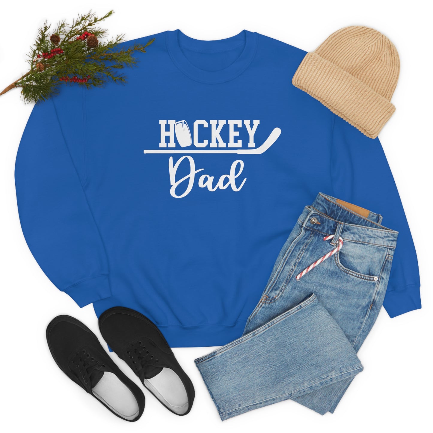 Hockey Dad Crewneck Sweatshirt