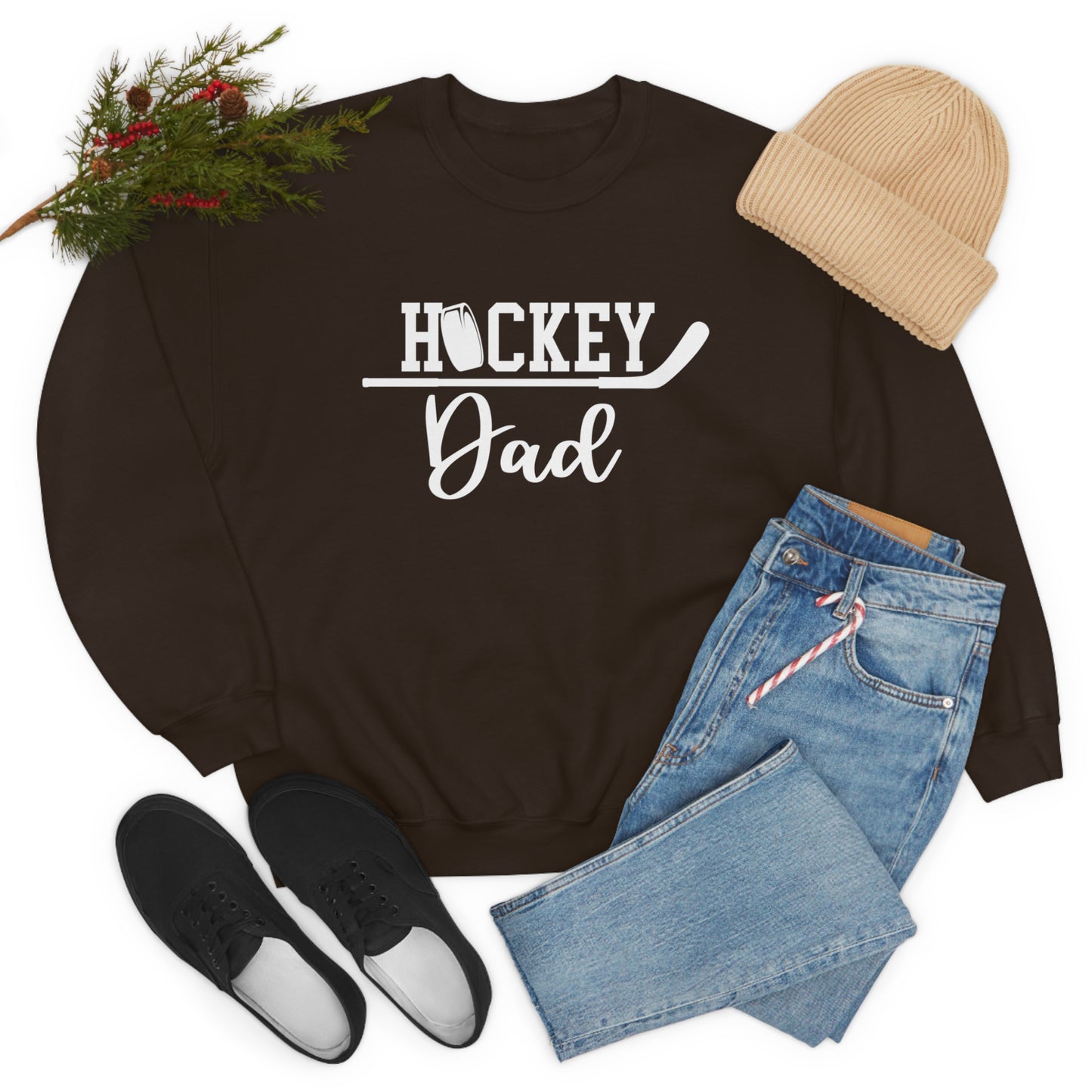 Hockey Dad Crewneck Sweatshirt