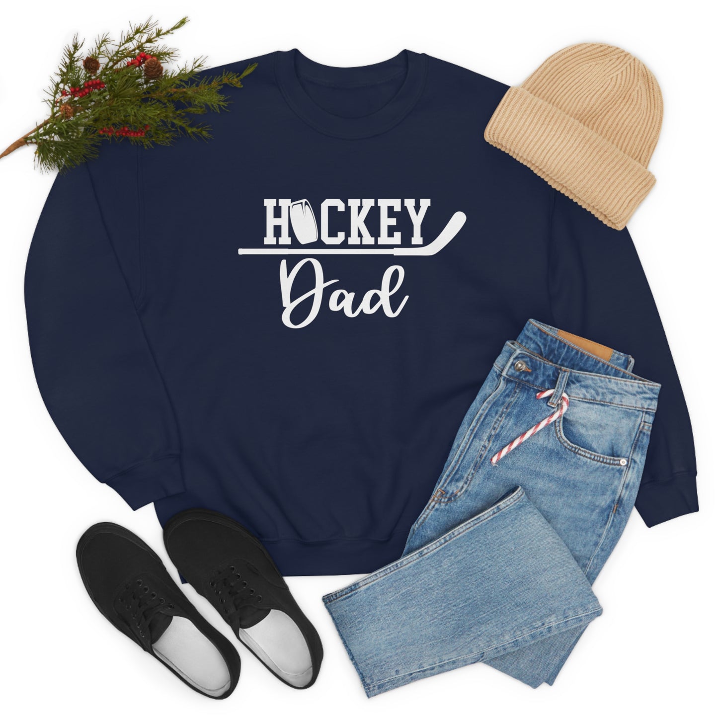 Hockey Dad Crewneck Sweatshirt