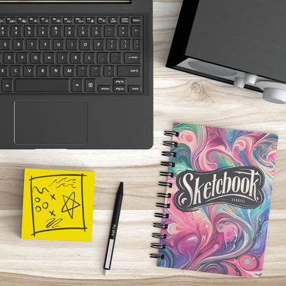 SKETCH BOOK: 5 x 7 Notebook for Doodling, Sketches or Drawing Spiral Notebook