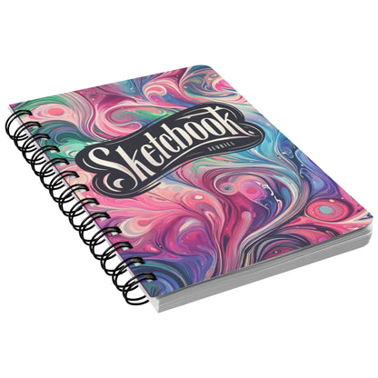 SKETCH BOOK: 5 x 7 Notebook for Doodling, Sketches or Drawing Spiral Notebook