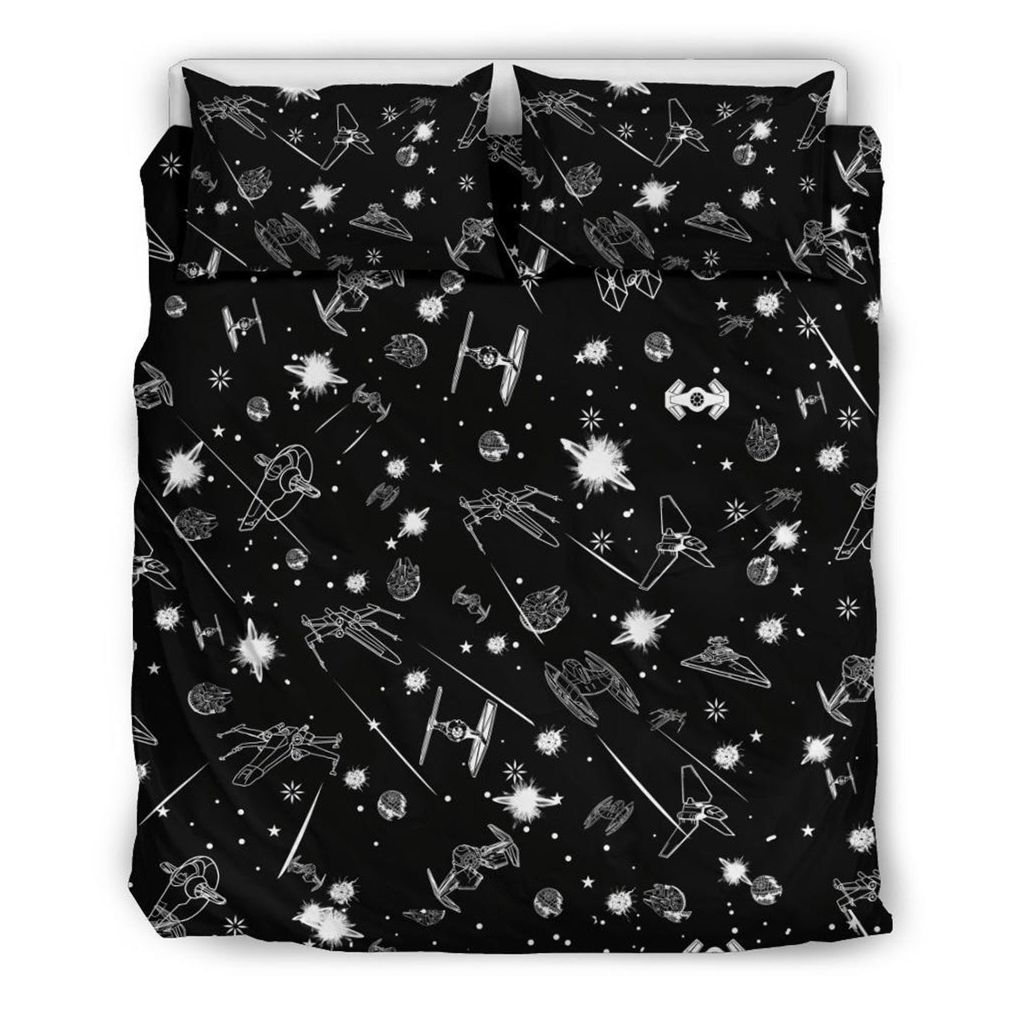 Star Duvet Cover Set with 2 Pillowcases + Free Fairy Lights – Ultimate Space Bedding