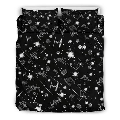 Star Duvet Cover Set with 2 Pillowcases + Free Fairy Lights – Ultimate Space Bedding