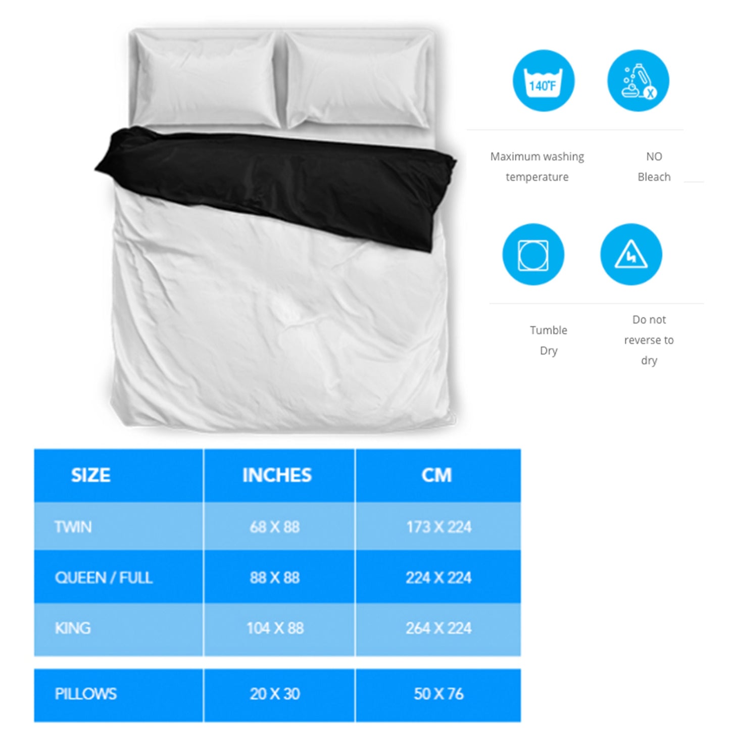 Star Duvet Cover Set with 2 Pillowcases + Free Fairy Lights – Ultimate Space Bedding