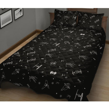 Star Quilt - 2 Pillow Cover Set, Quilt, Quilts,Quilt Set,Bed Set,Bedding,Star, Space,Birthday Gift, Twin,King Quilt,Twin Quilt,Bed,Dad Gift,