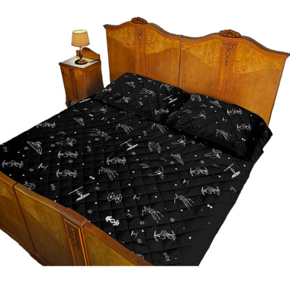 Star Quilt - 2 Pillow Cover Set, Quilt, Quilts,Quilt Set,Bed Set,Bedding,Star, Space,Birthday Gift, Twin,King Quilt,Twin Quilt,Bed,Dad Gift,