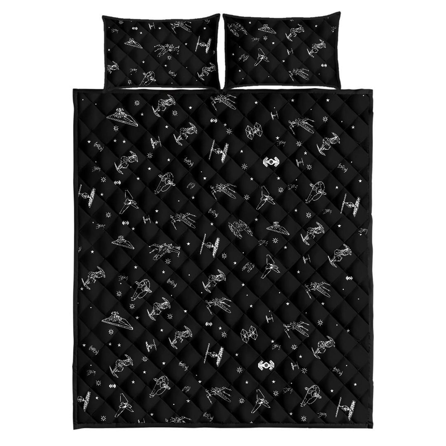 Star Quilt - 2 Pillow Cover Set, Quilt, Quilts,Quilt Set,Bed Set,Bedding,Star, Space,Birthday Gift, Twin,King Quilt,Twin Quilt,Bed,Dad Gift,