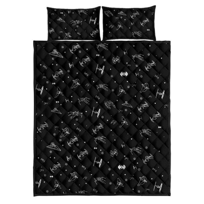 Star Quilt - 2 Pillow Cover Set, Quilt, Quilts,Quilt Set,Bed Set,Bedding,Star, Space,Birthday Gift, Twin,King Quilt,Twin Quilt,Bed,Dad Gift,