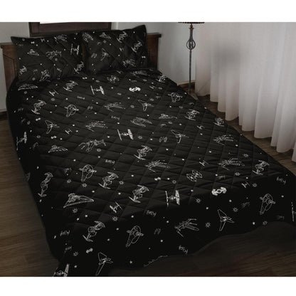 Star Quilt - 2 Pillow Cover Set, Quilt, Quilts,Quilt Set,Bed Set,Bedding,Star, Space,Birthday Gift, Twin,King Quilt,Twin Quilt,Bed,Dad Gift,