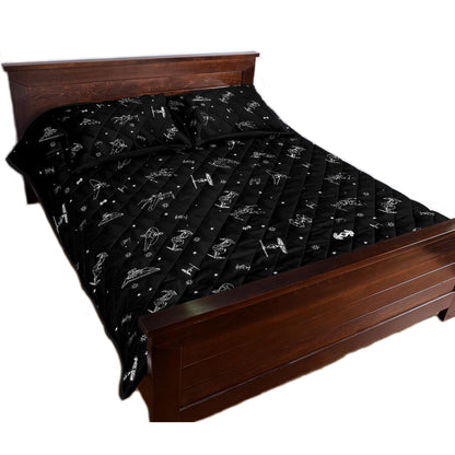 Star Quilt - 2 Pillow Cover Set, Quilt, Quilts,Quilt Set,Bed Set,Bedding,Star, Space,Birthday Gift, Twin,King Quilt,Twin Quilt,Bed,Dad Gift,