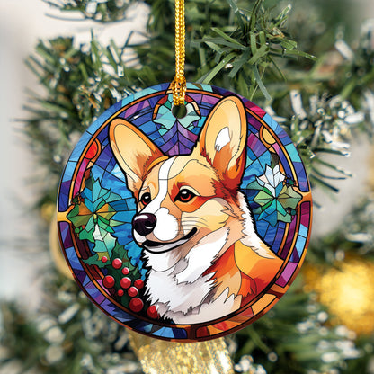 Personalized Pet Ornament Using Pet's Photo + Name - 2-SIDED Custom Ornament, Christmas Dog Ornament, Corgi Ornament, Dog Ornament