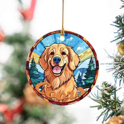 Personalized Pet Ornament Pet's Photo + Name - 2-SIDED Custom Ornament, Christmas Dog Ornament, Personalized Dog Ornament, Dog Ornament