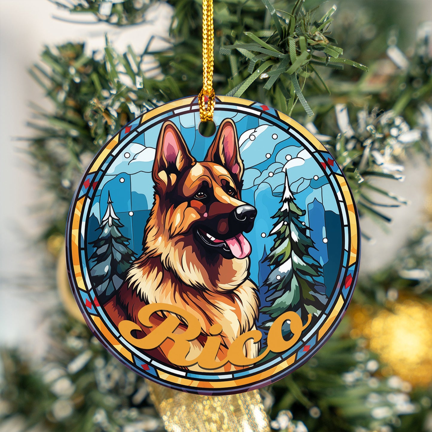 Personalized Pet Ornament Pet's Photo + Name - 2-SIDED Custom Ornament, Christmas Dog Ornament, Personalized Dog Ornament, Dog Ornament