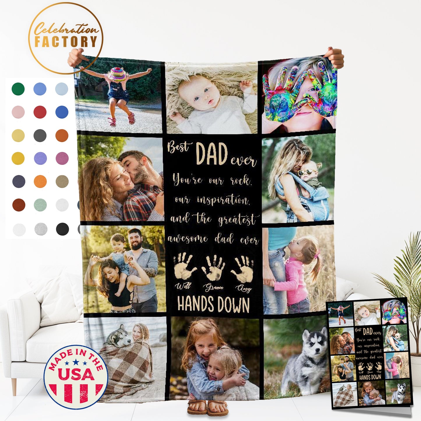 fathers day blanket