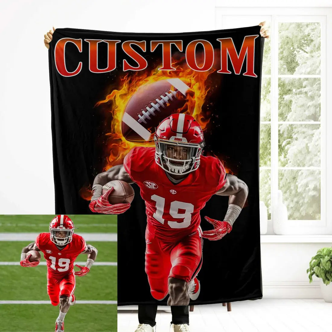 Celebrate Your Athlete | Custom Shirt Featuring Your Athlete’s Photos, Name & Team Colors