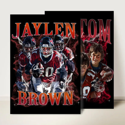 Celebrate Your Athlete | Custom Shirt Featuring Your Athlete’s Photos, Name & Team Colors