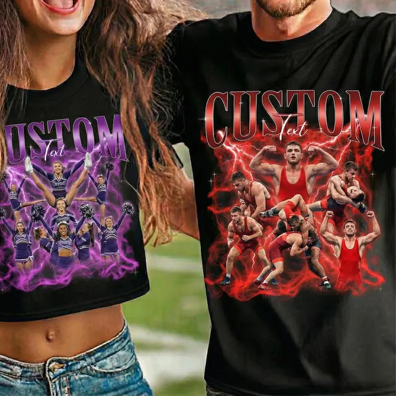 Celebrate Your Athlete™ | Custom Shirt Featuring Your Athlete’s Photos, Name & Team Colors
