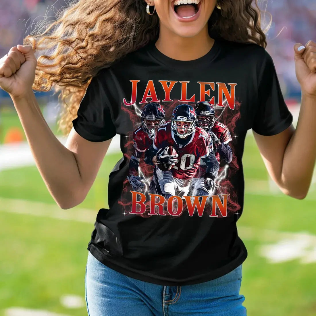 Celebrate Your Athlete | Custom Shirt Featuring Your Athlete’s Photos, Name & Team Colors