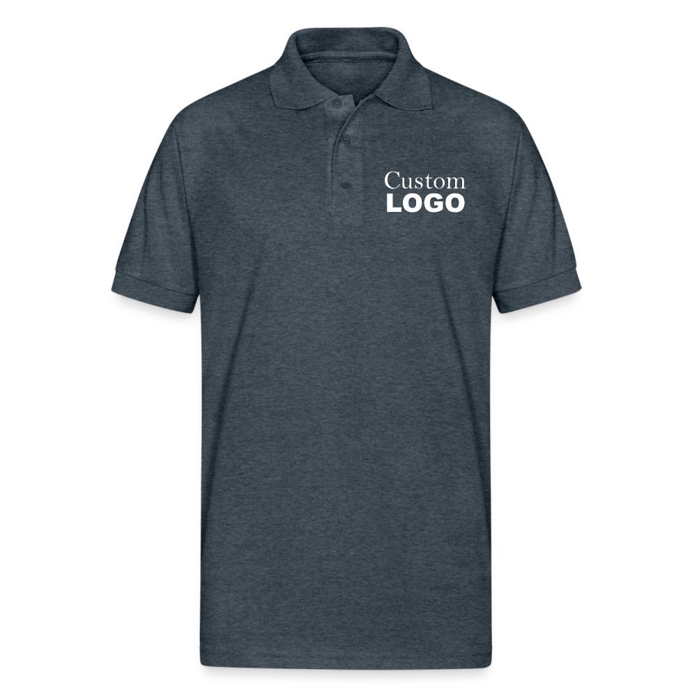 Custom Golf Polo Shirts - deep heather