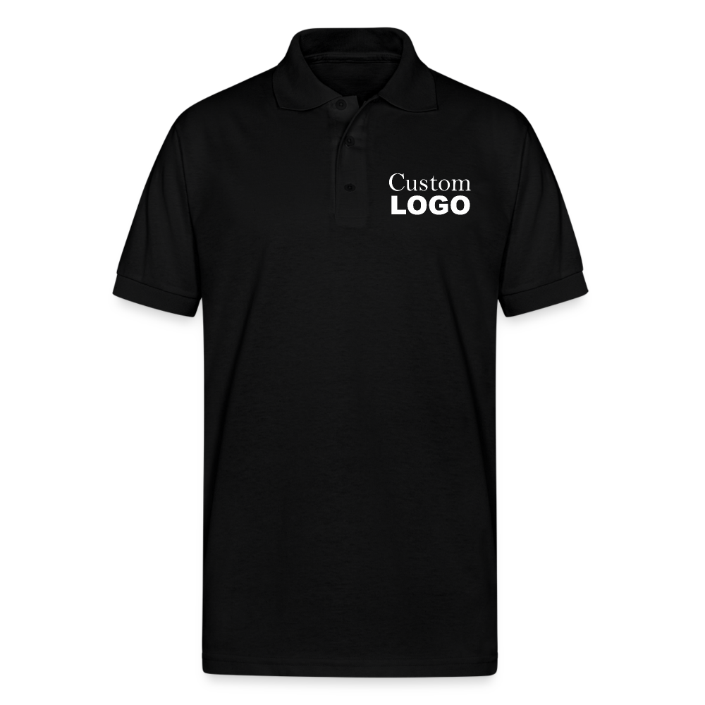 Custom Golf Polo Shirts - black