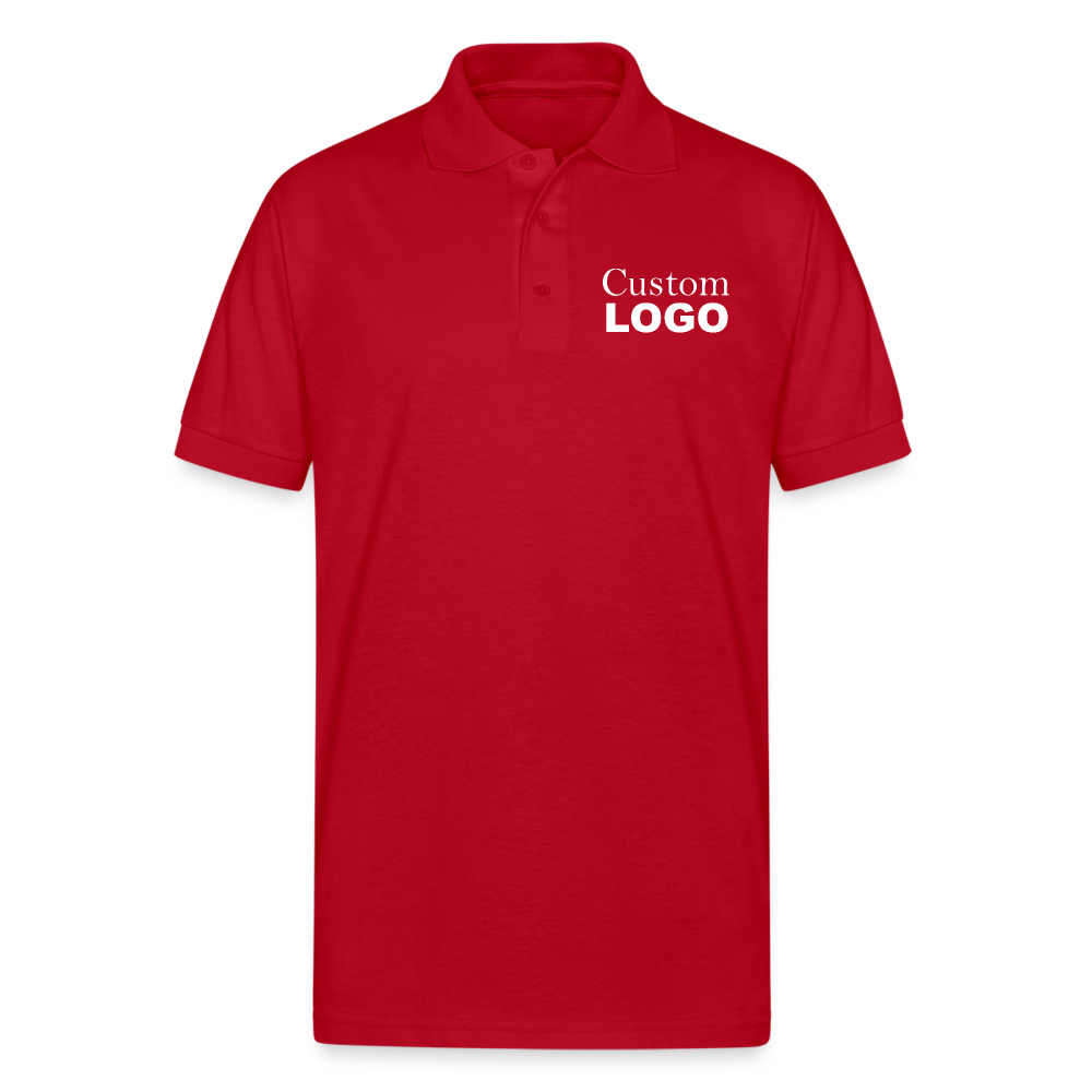 Custom Golf Polo Shirts - red