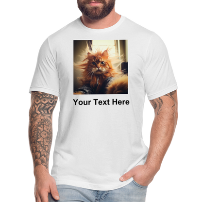Design your very own Funny Cat T-Shirt Bella Canvas Tees - white