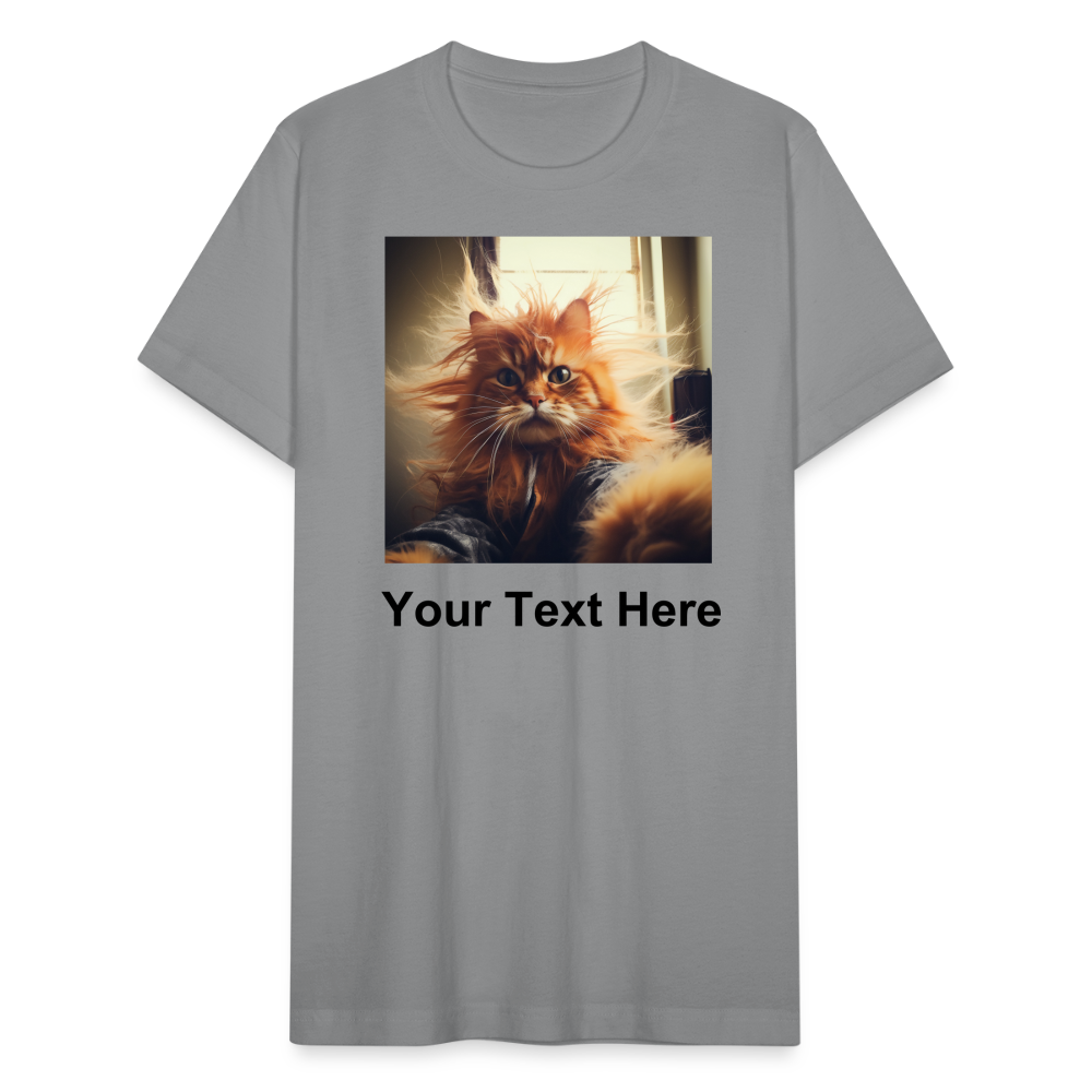 Design your very own Funny Cat T-Shirt Bella Canvas Tees - slate