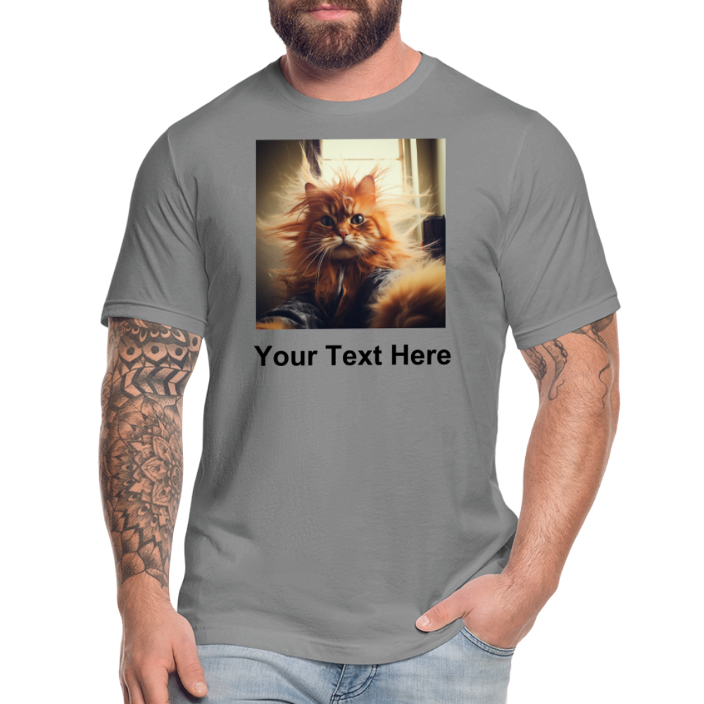 Design your very own Funny Cat T-Shirt Bella Canvas Tees - slate