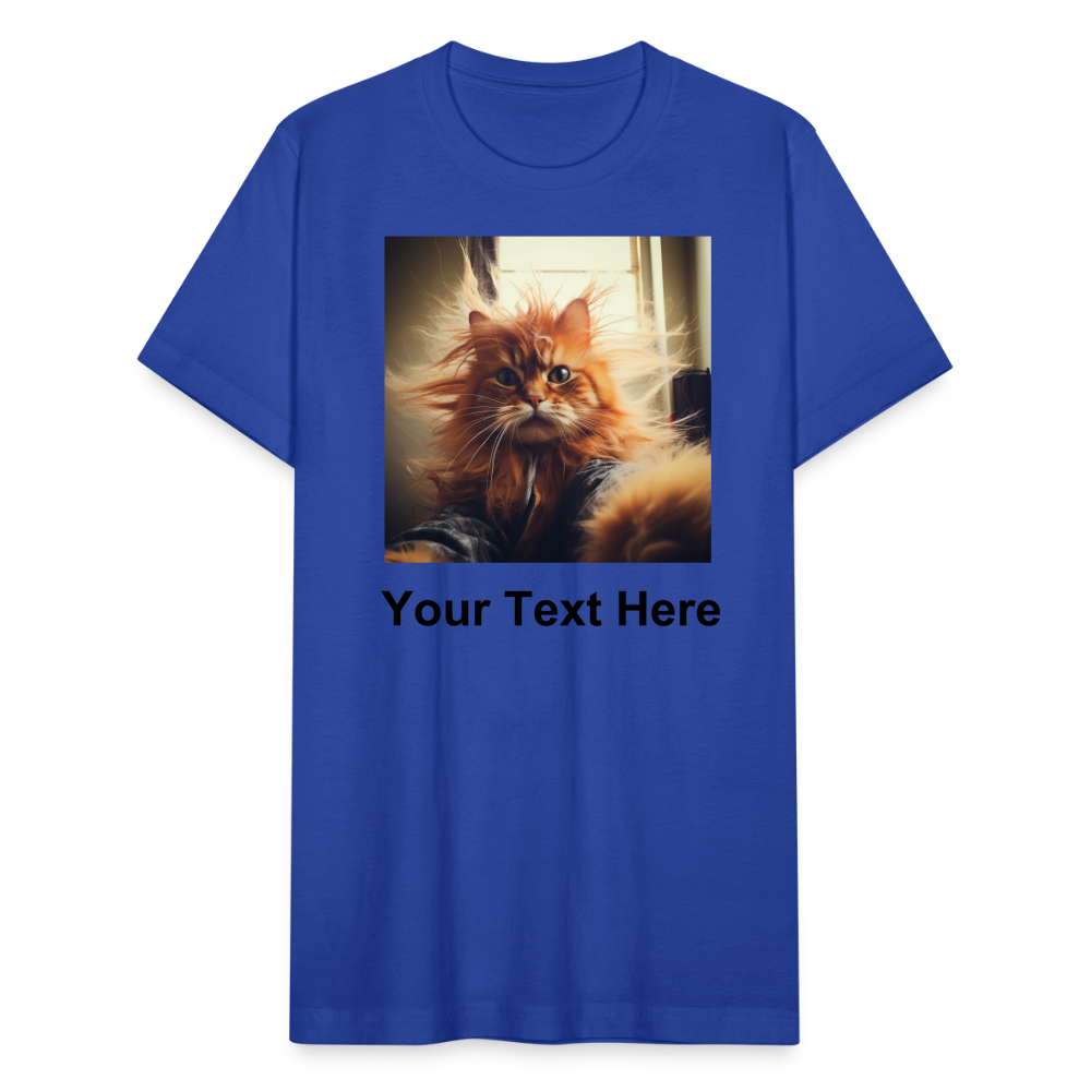 Design your very own Funny Cat T-Shirt Bella Canvas Tees - royal blue