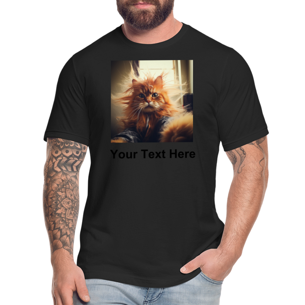 Design your very own Funny Cat T-Shirt Bella Canvas Tees - black