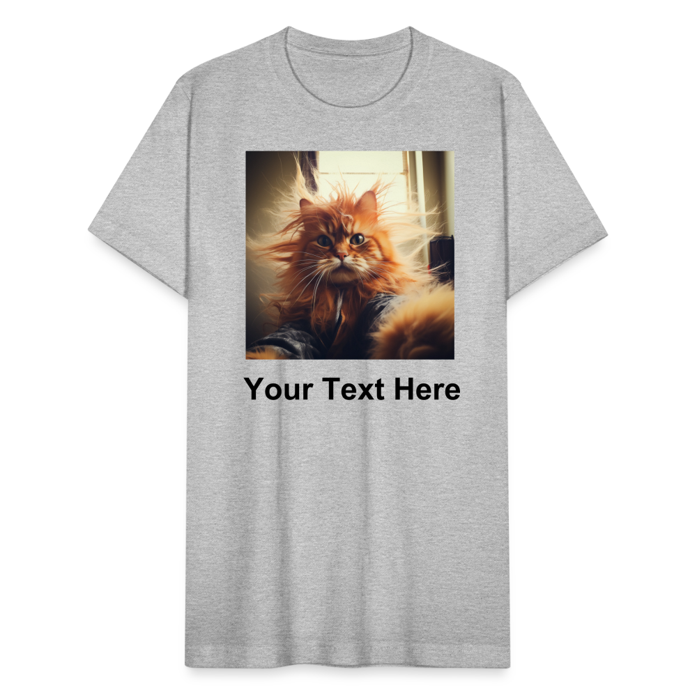 Design your very own Funny Cat T-Shirt Bella Canvas Tees - heather gray