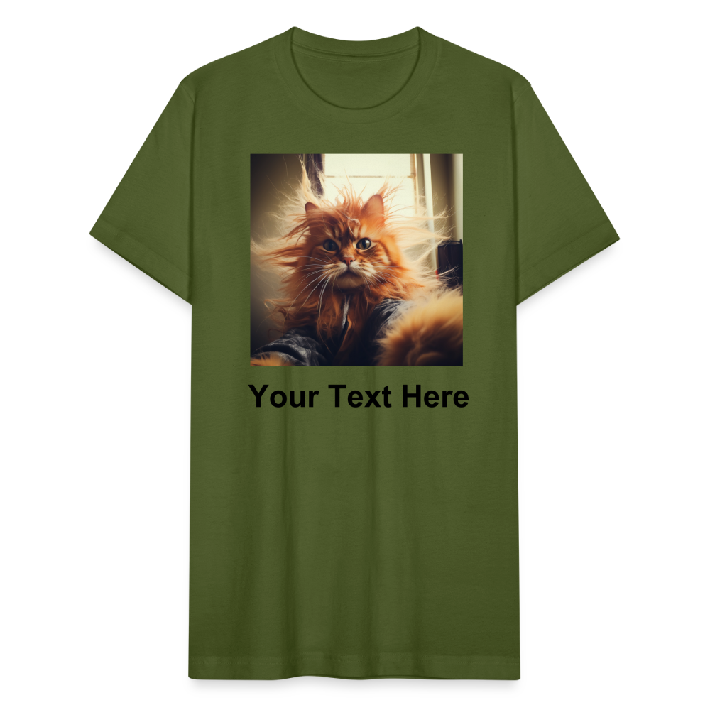 Design your very own Funny Cat T-Shirt Bella Canvas Tees - olive