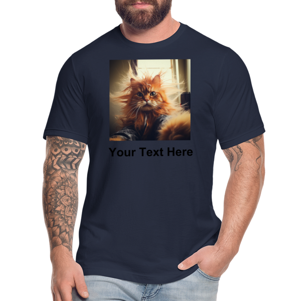 Design your very own Funny Cat T-Shirt Bella Canvas Tees - navy