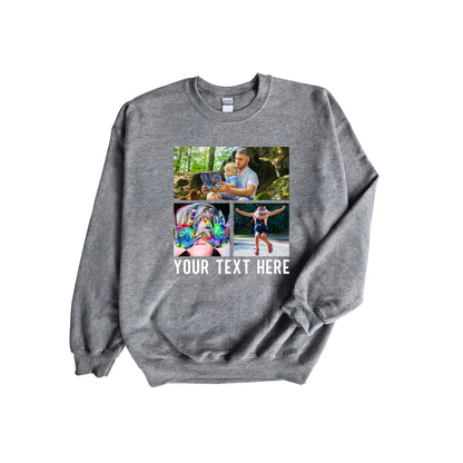 Custom Family Photo Collage Picture Sweatshirt