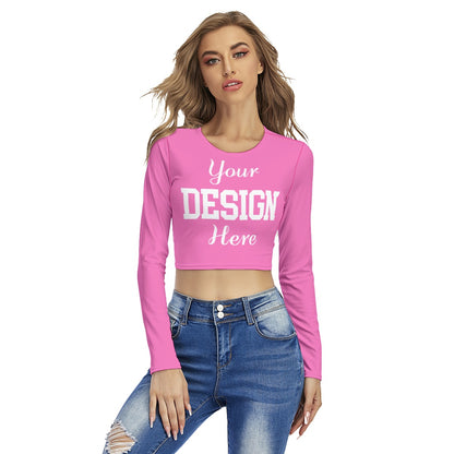 Design Your Pink Crop Top T-Shirt