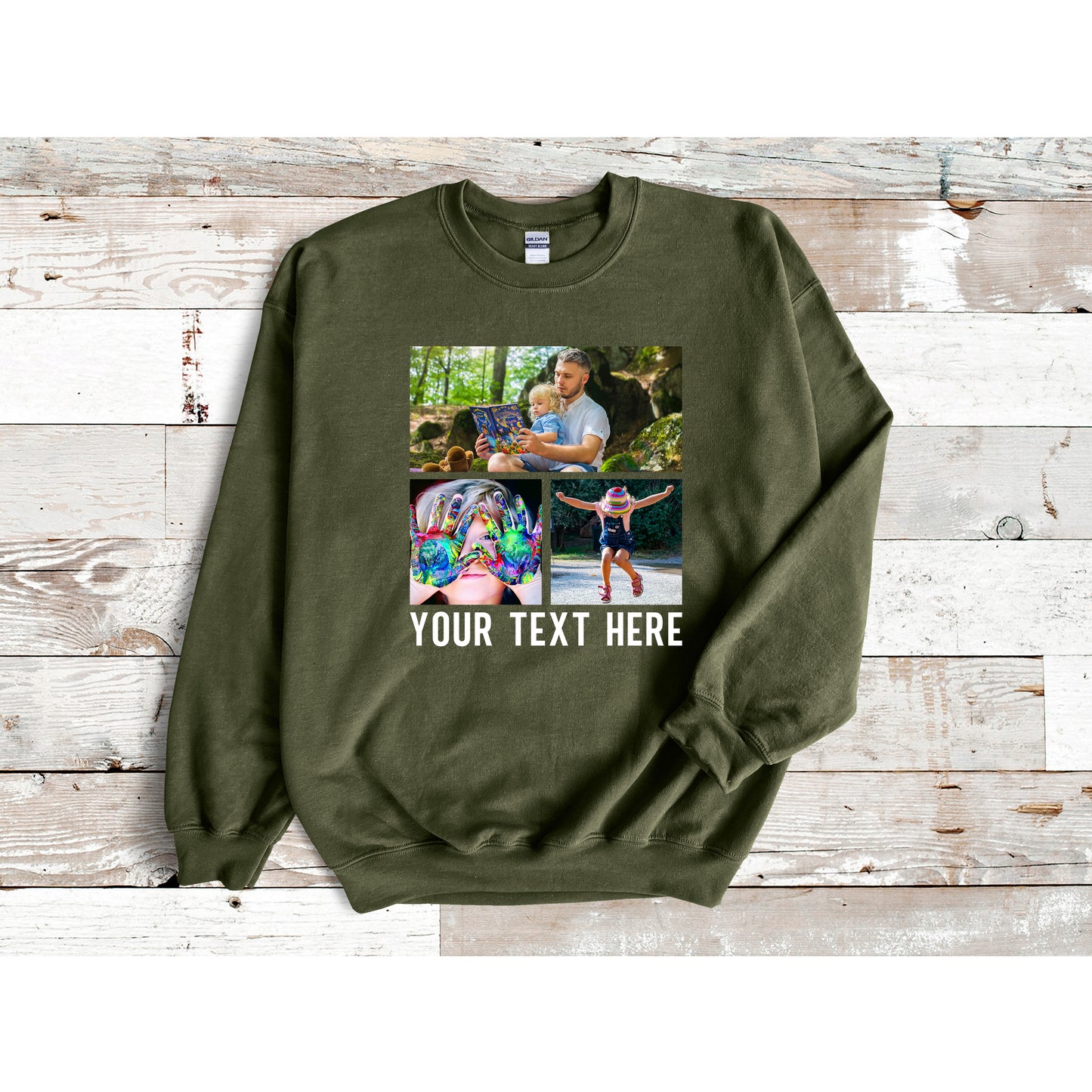 Custom Family Photo Collage Picture Sweatshirt