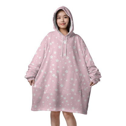 Wearable Blanket Hoodie for Women Men Youth, Add Your Own pattern, Oversized Hooded Blanket, Super Warm Soft Sherpa Inner Lining,Sweatshirt