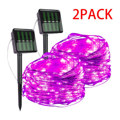 LED Solar Light Outdoor Waterproof Fairy Garland String Lights