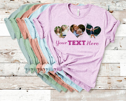 Custom Mother's Day Hearts T-Shirt